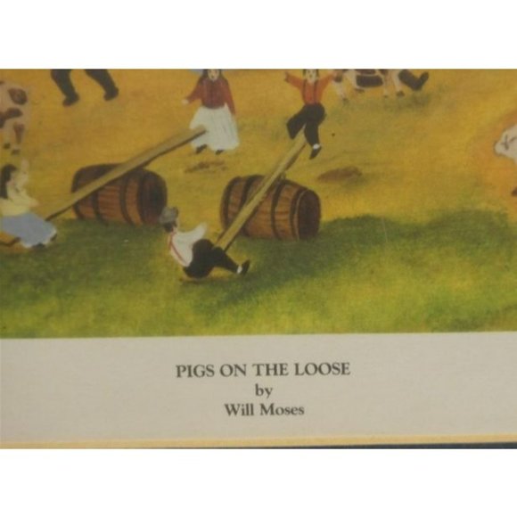 Will Moses "Pigs on the Loose" Limited Edition Pencil Signed Print Framed - Picture 7 of 10